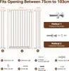 COMOMY 107cm bardzo wysoka bramka ochronna na schody i Podgląd zdjęcia produktu 8