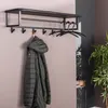 Hoyz - Garderobe Yucon - 6 Haken - Hutablage - Massives Produktbild-Vorschau 1