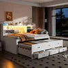 Merax daybed 90x200cm con letto estraibile, divano letto Anteprima dell’immagine prodotto 4