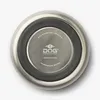 The bottom of a stainless steel dog bowl is shown against a white background. Produktbild-Vorschau