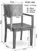 MASSIVMOEBEL24 Stuhl Sheesham 50,5x48,5x90 braun lackiert Produktbild-Vorschau 8