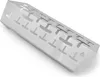 A silver metal grill accessory with cut-out patterns. Podgląd zdjęcia produktu