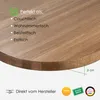 Rikmani Tischplatte Rund Esstisch Eiche Massivholz Produktbild-Vorschau 2