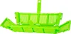 A green foldable basket for fruits and vegetables, shown open. Anteprima dell’immagine prodotto