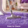 Teppich - Shaggy - Rund - Lila - 100x100cm - Rutschfest Produktbild-Vorschau 5