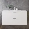 Waschtisch mit Unterschrank 100cm RIVA Badmöbel Set Weiß Produktbild-Vorschau 3