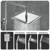 A collage of images showing a showerhead and different spray patterns. Anteprima dell’immagine prodotto
