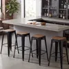 4 tabourets métalliques, couleur au choix, aspect vieilli, Voir les images du produit 16