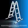 WORHAN Leiter 410 cm Aluminium Teleskopleiter Klappleiter Produktbild-Vorschau 10