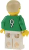 1x Lego Minifigur Soccer Fußball Spieler grün weiß Nr.9 Produktbild-Vorschau 2