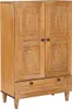Highboard Jasnobrązowy 60 x 33 x 100 cm lite drewno mango Podgląd zdjęcia produktu 1