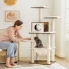 Škrabadlo Pro Kočky 138 Cm Moderní Nábytek Pro Kočky Náhled obrázku produktu 5