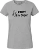 Huuraa Damen T-Shirt T-Rex I`m cute XL Sport Grey Bio Produktbild-Vorschau 2