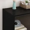 vidaXL Seitenschrank Schwarz Eichen-Optik 68 x 37 x 75,5 cm Produktbild-Vorschau 4