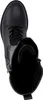 A top-down view of a black leather boot. Produktbild-Vorschau