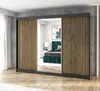 Schwebetürenschrank, 3-türig Schrank mit 4 Schubladen, und Produktbild-Vorschau 1