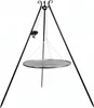 Otočný gril 180 cm - grilovací rošt ze surové oceli 70 cm + Náhled obrázku produktu 1