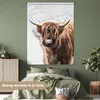 MuchoWow® Wandteppich Wandbehang Schottisches Hochlandrind Produktbild-Vorschau 4