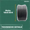 2x Reifen 18x9.50-8 Tubeless 4PR ohne Schlauch nutzbar Produktbild-Vorschau 3