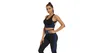 Set fitness Yoga Sense da donna nero-blu, M Anteprima dell’immagine prodotto 4