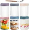 500ml Overnight Oats Gläser, 6 Pack Meal Prep Gläser mit Produktbild-Vorschau 1