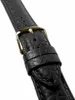 Kalb Matt Ersatzband Uhrenarmband Kalbsleder schwarz Produktbild-Vorschau 2