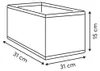 Úložný box, obdélníkový, 15 x 31 x 15 cm, černá barva Náhled obrázku produktu 9