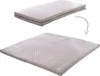 A folded mattress is shown above an unfolded mattress, with an arrow indicating the transformation. Náhled obrázku produktu