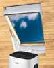 A portable air conditioner unit is shown connected to a skylight with a fabric seal to direct the cool air outside. Anteprima dell’immagine prodotto