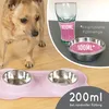 Silikonisches Futterbehälter mit Edelstahl-Futterbowl, für Produktbild-Vorschau 3
