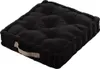 Cuscino da pavimento DUO, 45 x 45 x 10 cm, nero Anteprima dell’immagine prodotto 1