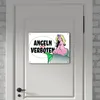 Angeln leider verboten Metallschild XXL in 28x38 cm in weiß Produktbild-Vorschau 6