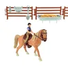 Toi-Toys 37160A  - Braunes Pferd mit Reiter und Zubehör Produktbild-Vorschau 6