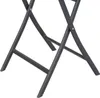 Bistrotisch Klapptisch Gartentisch Gartentisch Glas Metall Ø60xH72cm Voir les images du produit
