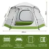 Automatikzelt 4-6 Personen - Pop-Up Campingzelt Wasserdicht Produktbild-Vorschau 2