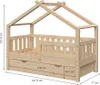 Domečková postel Vitalispa Design Přírodní dřevo 70x140 cm Náhled obrázku produktu 3
