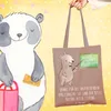 Mr. & Mrs. Panda Einkaufstasche Bester Dozent - Braun Produktbild-Vorschau 2