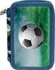 Schulmäppchen Jungen mit Inhalt 3 Fächer Fußball mit Ball Produktbild-Vorschau 1