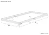 Niederflurbett extra niedriges Bettrahmen Futonbett 100x200 Produktbild-Vorschau 3