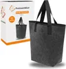 Filztasche Einkaufstasche faltbar 46x15x40 cm anthrazit mit Produktbild-Vorschau 1