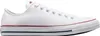 A side view of a white Converse All Star low-top sneaker. Voir les images du produit