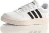 A white Adidas sneaker with black stripes and a cream sole, shown from the side against a white background. Anteprima dell’immagine prodotto