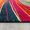 TT Home Wohnzimmer Teppich Kurzflor Soft Modern Abstrakte Produktbild-Vorschau 2