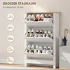 HOMCOM Schuhschrank Schuhregal mit Schublade für 18 Paar Produktbild-Vorschau 4