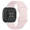 Strap-it Fitbit Sense 2 Silikon Armband Classic (Hellrosa) Produktbild-Vorschau 2