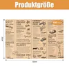 REMZETTA Bakpapier, krantenlook, 100 vellen, sandwichfolie, Productafbeelding-voorbeeld 3