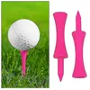 Golf-Tees mit Schlossmotiv in leuchtendem Pink, 100 Stück Produktbild-Vorschau 2