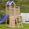 vidaXL Hracia veža hnedá 110,5 x 52,5 x 215 cm Masívne Náhľad obrázku produktu 1