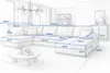 Ecksofa FABIO 328x182 cm mit Schlaffunktion, Produktbild-Vorschau 2