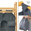 Wäschekorb - 2 x 30 L - Aus Bambus - Zwei Kammern - Produktbild-Vorschau 8